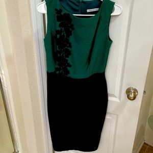 Gently used Green and black dress